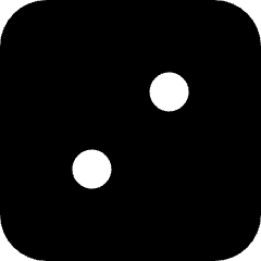 Dice 2 Icon from Micro Solid Set