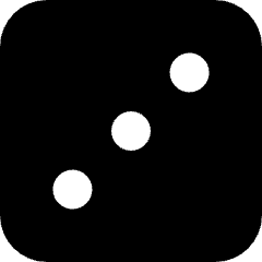 Dice 3 Icon from Micro Solid Set