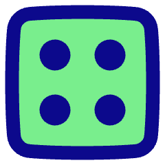 Dice 4 Icon from Plump Pop Set