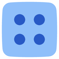 Dice 4 Icon from Plump Flat Set