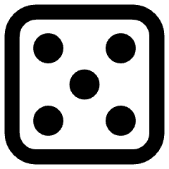 Dice 5 Icon from Core Remix Set