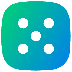 Dice 5 Icon from Flex Gradient Set