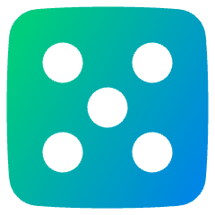 Dice 5 Icon from Plump Gradient Set