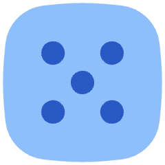 Dice 5 Icon from Flex Flat Set
