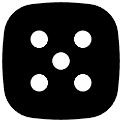 Dice 5 Icon from Flex Solid Set
