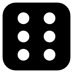 Dice 6 Icon from Core Solid Set
