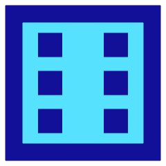 Dice 6 Icon from Sharp Pop Set