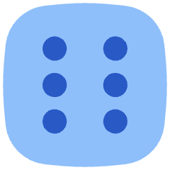 Dice 6 Icon from Flex Flat Set