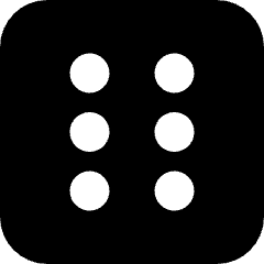 Dice 6 Icon from Micro Solid Set