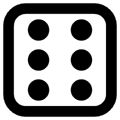 Dice 6 Icon from Core Remix Set