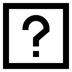 Dice Question Icon from Sharp Line Set