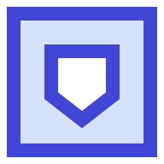 Dice Shield Icon from Sharp Duo Set