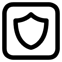 Dice Shield Icon from Core Line Set