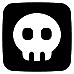 Dice Skull Icon from Plump Solid Set