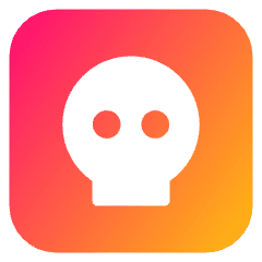 Dice Skull Icon from Core Gradient Set