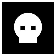 Dice Skull Icon from Sharp Solid Set