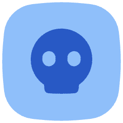 Dice Skull Icon from Flex Flat Set