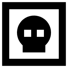 Dice Skull Icon from Sharp Remix Set