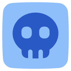 Dice Skull Icon from Plump Flat Set