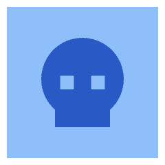 Dice Skull Icon from Sharp Flat Set