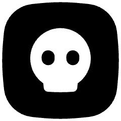 Dice Skull Icon from Flex Solid Set