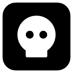 Dice Skull Icon from Core Solid Set