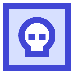 Dice Skull Icon from Sharp Duo Set