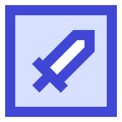 Dice Sword Icon from Sharp Duo Set