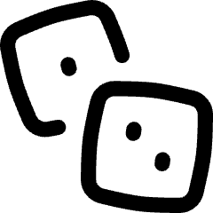 Dices Entertainment Gaming Dices Icon from Flex Line Set