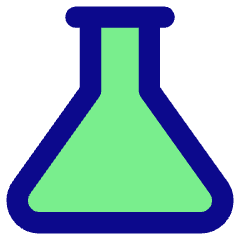 Flask Empty Icon from Core Pop Set