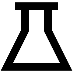 Flask Empty Icon from Sharp Remix Set