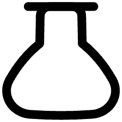 Flask Empty Icon from Flex Line Set