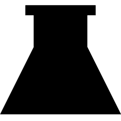 Flask Empty Icon from Sharp Solid Set