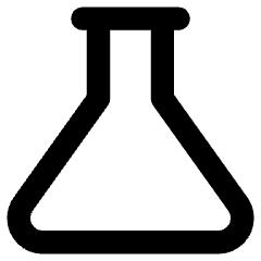 Flask Empty Icon from Core Remix Set