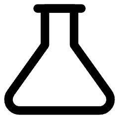 Flask Empty Icon from Core Line Set