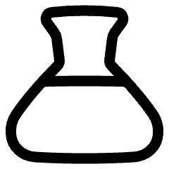 Flask Full Icon from Plump Line Set