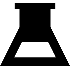 Flask Half Icon from Sharp Solid Set