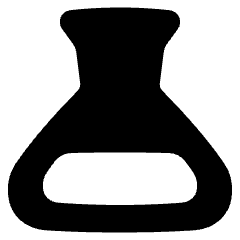 Flask Half Icon from Plump Solid Set