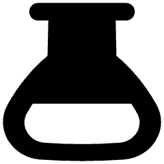 Flask Half Icon from Flex Solid Set