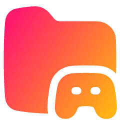 Game Folder Icon from Plump Gradient Set