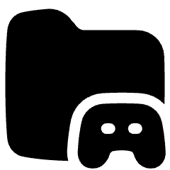 Game Folder Icon from Plump Solid Set