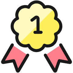 Gaming Ribbon First Icon from Ultimate Colors Set
