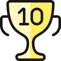 Gaming Trophy 10 Icon from Ultimate Colors Set