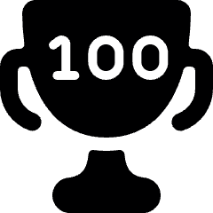 Gaming Trophy 100 Icon from Ultimate Bold Set