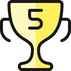 Gaming Trophy 5 Icon from Ultimate Colors Set