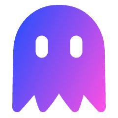 Ghost Icon from Plump Gradient Set