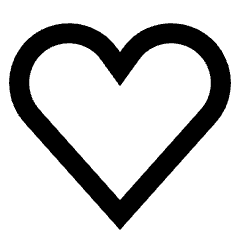 Hearts Symbol Icon from Sharp Line Set