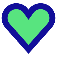 Hearts Symbol Icon from Sharp Pop Set