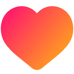 Hearts Symbol Icon from Plump Gradient Set