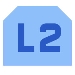 Left Button Two Icon from Sharp Flat Set